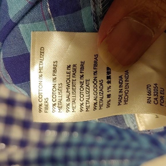 Pilcro Anthropologie Deb Relaxed Ombre Gingham Button Up Blouse Sz XL Casual - Picture 13 of 13